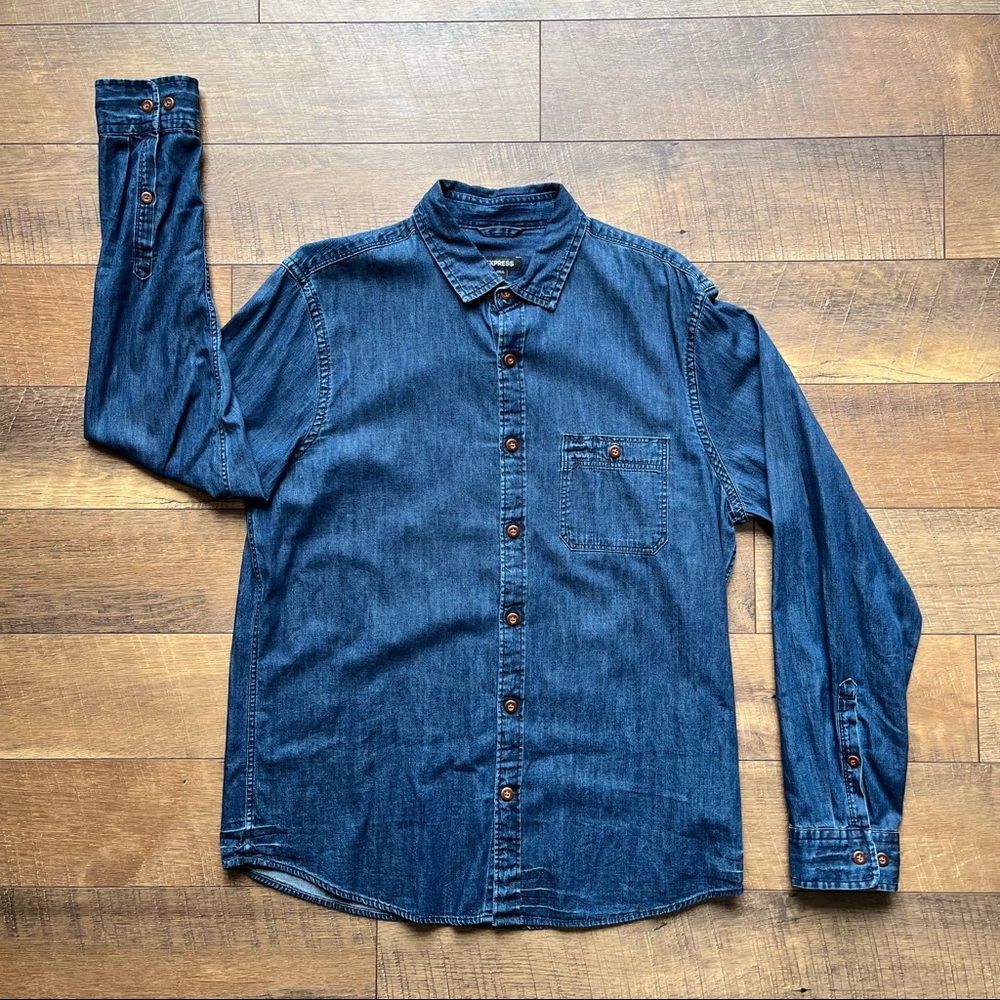 Express Denim Button Up, Casual and Rugged